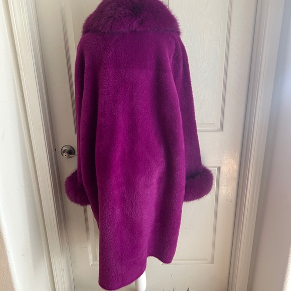 NWT JOSEPH RIBKOFF ‘Empress’ COAT IN PURPLE SIZE XXL - Picture 3 of 7